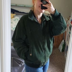 Bass Pro Vintage Leather Bomber Jacket